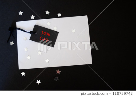 50 percent off Black Friday offer, clearance, banner design promotion. 50 percent off Black Friday offer, clearance, banner design promotion. 118739742
