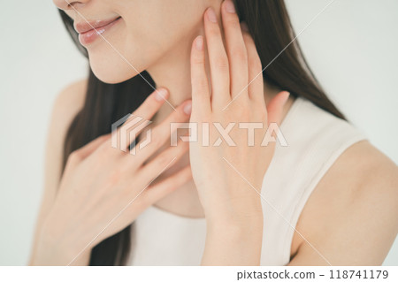 Neck care for young women 118741179