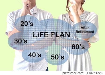 A young couple discussing their life plans A young couple discussing their life plans 118741226