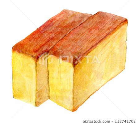 Watercolor illustration: Castella 118741702