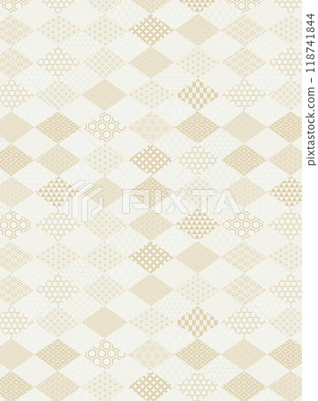 Japanese pattern diamond background Japanese pattern diamond background 118741844