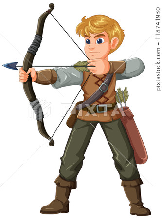 Young Archer Ready to Shoot 118741930