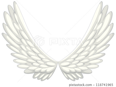 Elegant Angel Wings Illustration 118741965