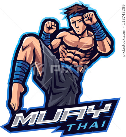 Muay thai esport mascot Muay thai esport mascot 118742289