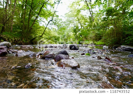 Mountain stream landscape 118743552
