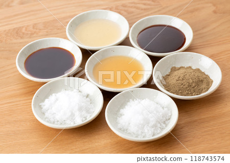 A collection of various condiments A collection of various condiments 118743574