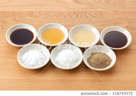 A collection of various condiments A collection of various condiments 118743575