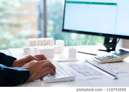 Construction management/architect/desk work Construction management/architect/desk work 118743698