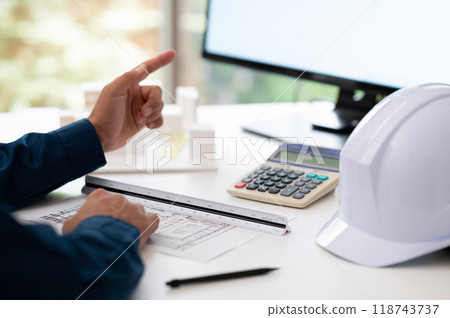 Construction management/architect/desk work Construction management/architect/desk work 118743737