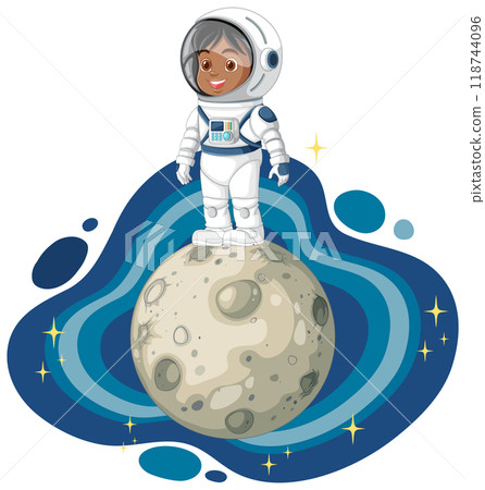 Kid Astronaut on the Moon Kid Astronaut on the Moon 118744096