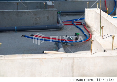 Concrete construction site 118744138