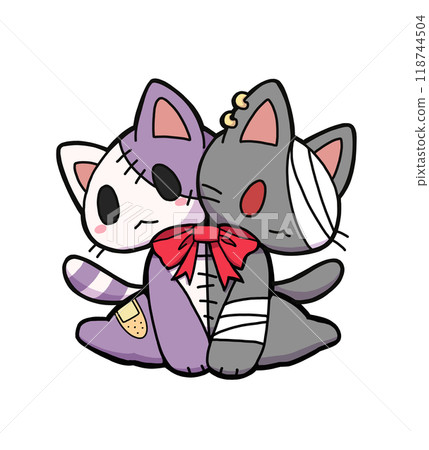 雙胞胎貓 雙胞胎貓 118744504