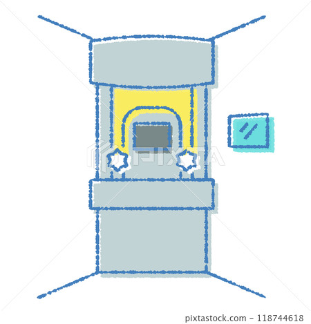 Simple vector illustration of an automatic ossuary 118744618