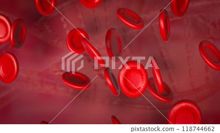 The Blood cell for medical and sci concept 3d rendering. The Blood cell for medical and sci concept 3d rendering. 118744662