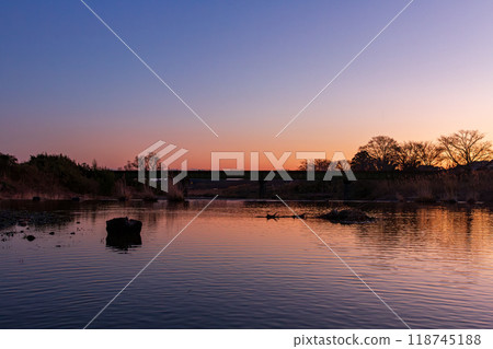 Hongo, Kakegawa City, Shizuoka Prefecture Tenryu Hamanako Railway and scenery along the line 118745188