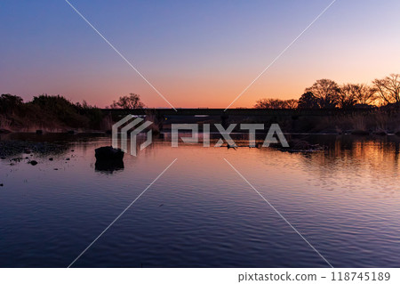 Hongo, Kakegawa City, Shizuoka Prefecture Tenryu Hamanako Railway and scenery along the line 118745189