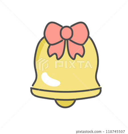 Christmas bell illustration 118745507
