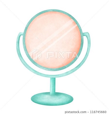 Mirror flat watercolor. Mirror flat watercolor. 118745660