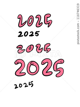 2025 New Year's card New Year's greeting material 2025 New Year's card New Year's greeting material 118746319
