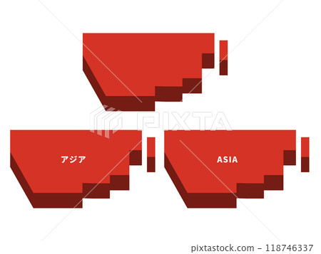 亞洲3D簡易地圖套裝_直紅 118746337