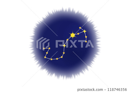 Starry sky icon Scorpio Starry sky icon Scorpio 118746356