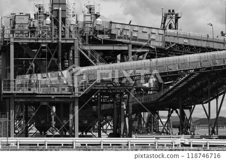 Tamashima Harbor Island Zennoh Silo Loading Conveyor Kurashiki City, Okayama Prefecture Tamashima Harbor Island Zennoh Silo Loading Conveyor Kurashiki City, Okayama Prefecture 118746716