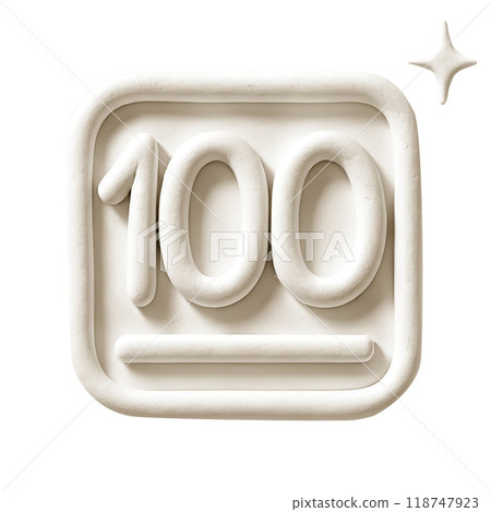100 個黏土圖示 – 代表完美和成功的簡單設計 118747923