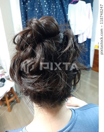 女士髮型,背影,髮型,髮型 118748247