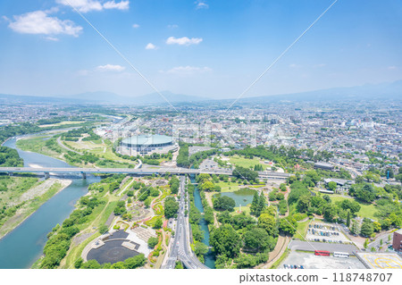 [群馬縣] 群馬縣政府/展望室：北景 118748707