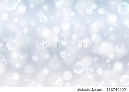 Abstract and fantastic glittering simple background wallpaper illustration texture that shines like falling snow [blue, silver] 118749305