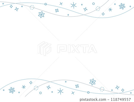 Snowflake decoration frame, winter image design Snowflake decoration frame, winter image design 118749557