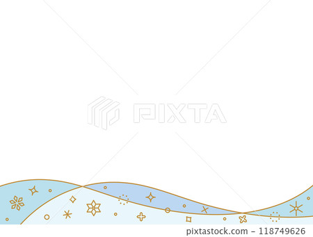 Snowflake decoration frame, winter image design Snowflake decoration frame, winter image design 118749626
