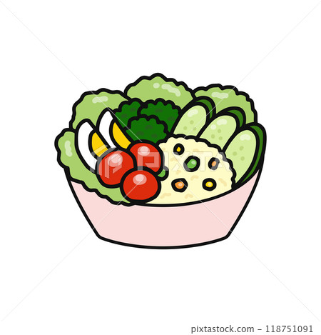 蔬菜沙拉	 118751091