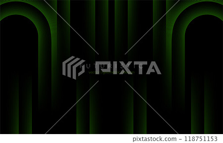 Glow green minimal lines abstract futuristic tech background 118751153