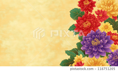 Gorgeous floral background material 118751205