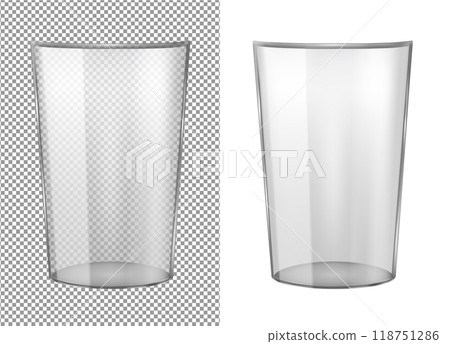 Transparent glass vase 118751286
