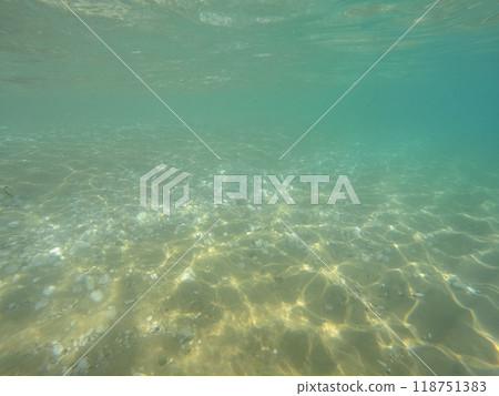 Mediterranean Sea underwater at daylight 118751383