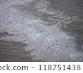 Ocean waves breaking at the beach 118751438