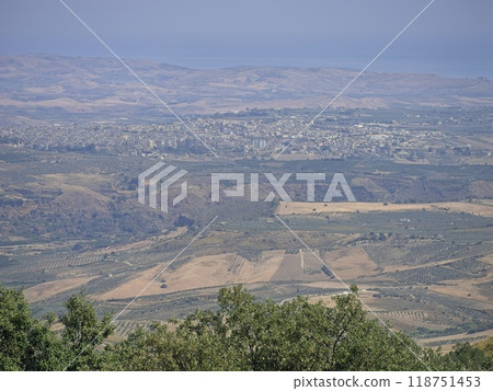 View on Ribera in the south of Sicily, Italy 118751453