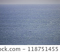 Ocean water surface in sunlight 118751455
