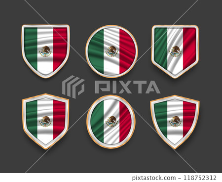 set of flags in frames with various frame shapes set of flags in frames with various frame shapes 118752312