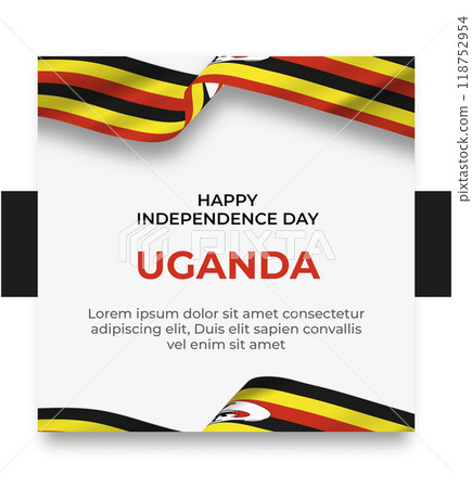 social media post templates with the theme of world countries' independence day 118752954