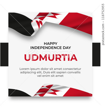 social media post templates with the theme of world countries' independence day 118752955