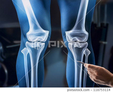Knee x-ray image 118753114