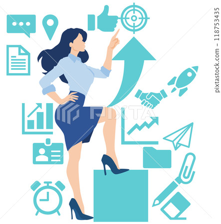 Illustration of a roadmap to achieving your goals Illustration of a roadmap to achieving your goals 118753435