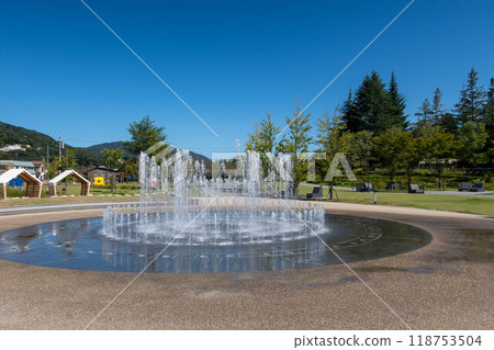 Fountain in Joyama Park, Nagano City 118753504