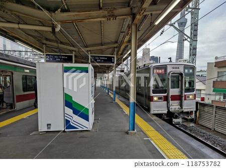 曳船站 東京都墨田區東向島 東武鐵道 TS 04 龜戶線 伊勢崎線 東武晴空塔 曳船站 東京都墨田區東向島 東武鐵道 TS 04 龜戶線 伊勢崎線 東武晴空塔 118753782