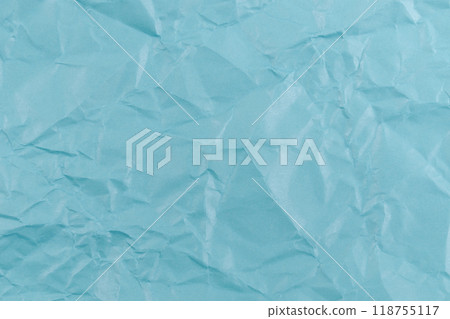 Blue Texture Background. Crumpled paper. 118755117