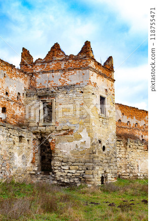 Stare Selo Old village Castle, Lviv region, Ukraine. Castle in the Stare Selo old village near the Lviv in western Ukraine 118755471