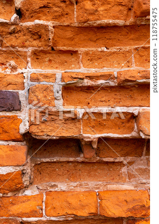 old brick wall . old stone texture, stone wall masonry, 118755475